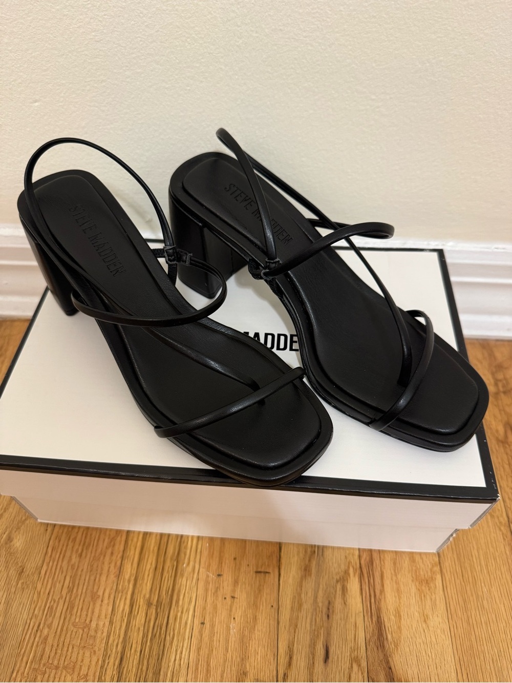 Steve Madden Black Diora Heels